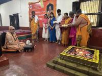 Purnahuti and Pujana by HH Swamiji at Shri Vishveshwara Venugopala Temple; Paduka Pujana (14 Feb 2026) Pictures Courtesy of Shri Shriram Shirali